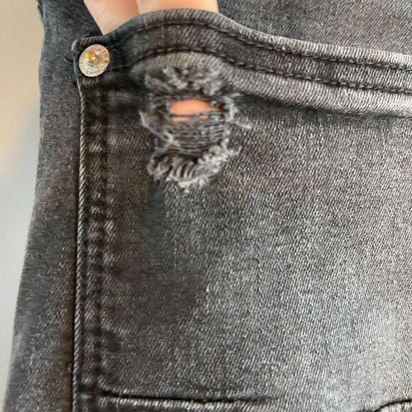 ZARA Distressed Black High Waisted Skinny Jeans | SZ 30 - Picture 14 of 16
